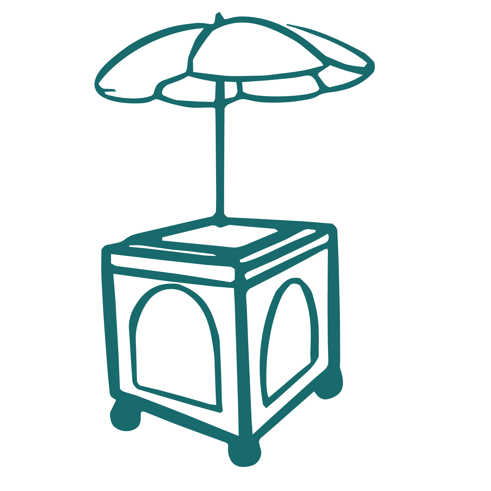 Ice Cream cart illustration